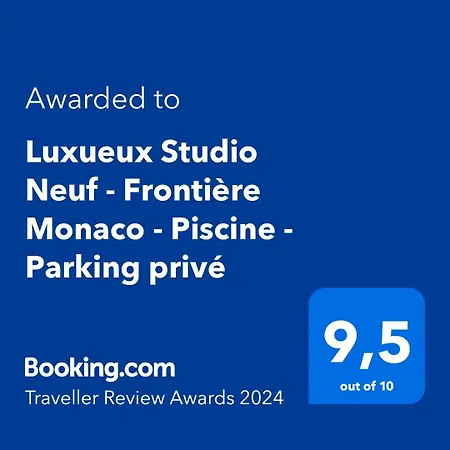 Appartamento Luxueux Neuf - Frontiere - Piscine - Parking Prive Monte Carlo